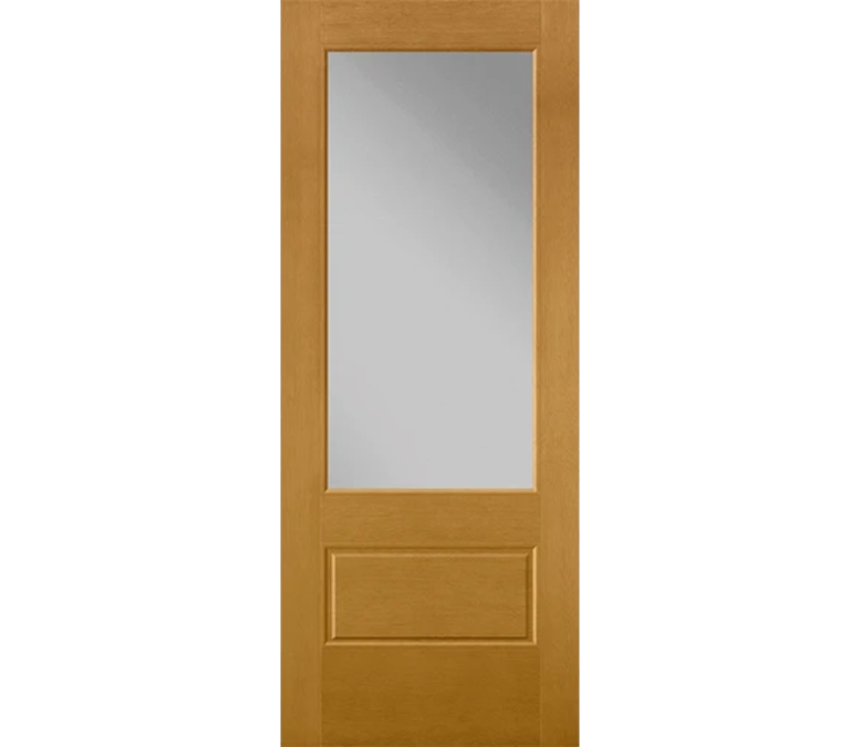 Mobile 3 Quaters Light Fiberglass Entry Door