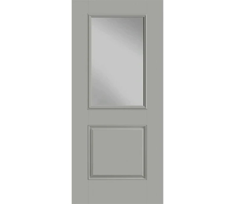 Mobile Half Light 1 Panel Fiberglass Entry Door